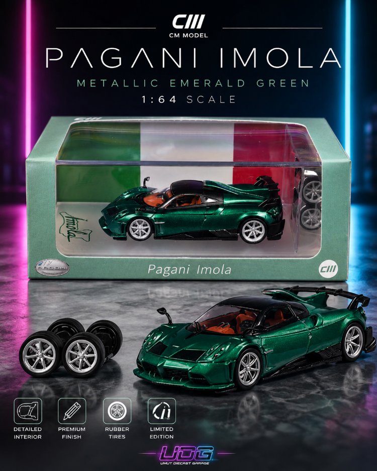 CM Model Pagani Imola Metallic Emerald Green