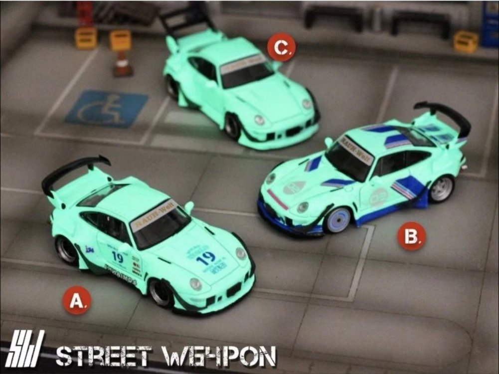 Street Weapon PORSCHE RWB 993 - #02 - Luminous - Turquoise