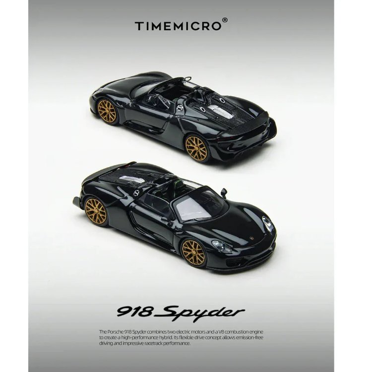 Time Micro Porsche 918 Spyder Black