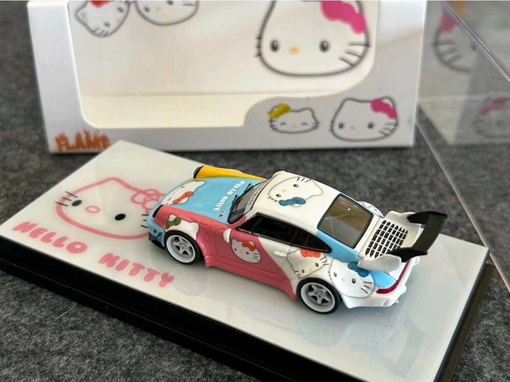 Flame Model Porsche RWB 964 Hello Kitty Livery