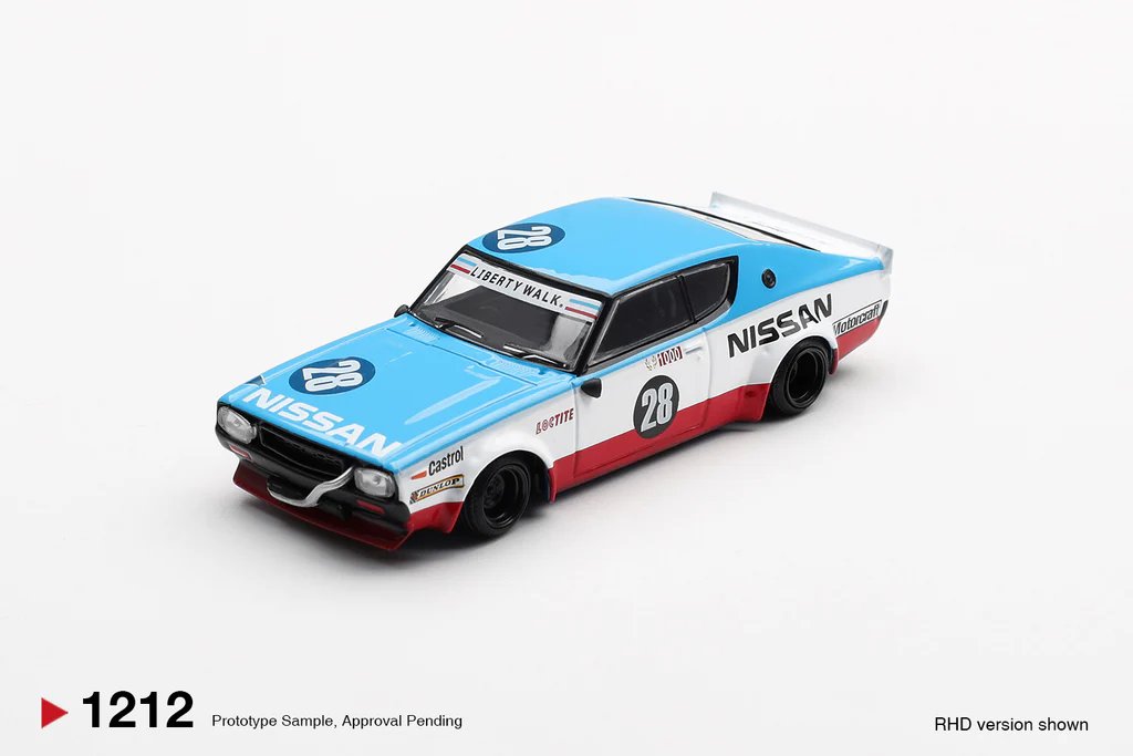Mini GT Nissan Skyline Kenmeri Liberty Walk Nissan Racing '75 concept MGT01212