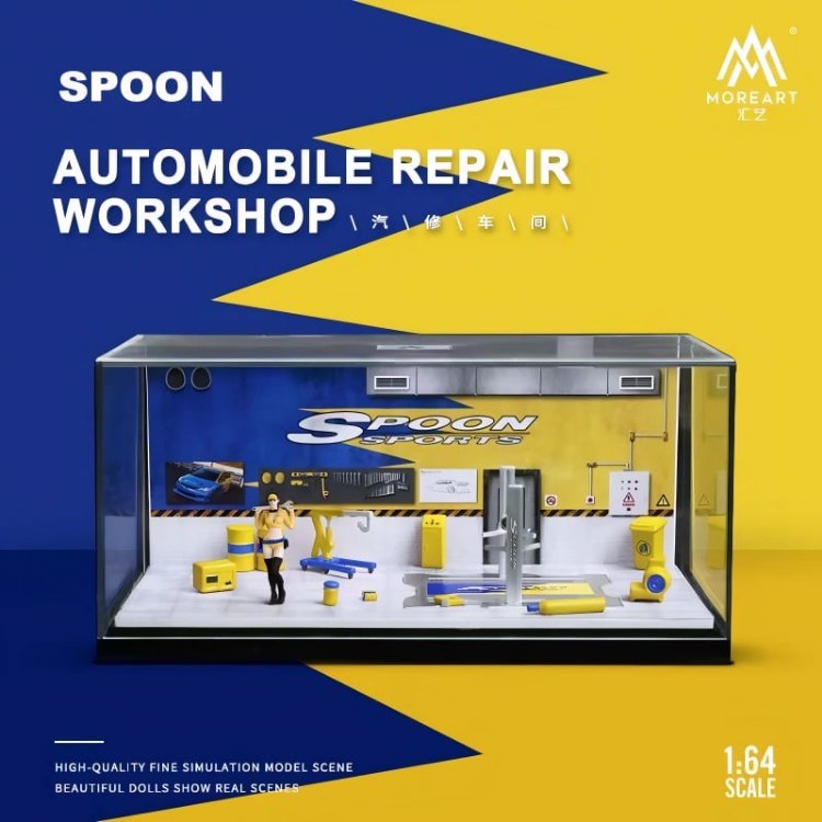 MoreArt 1:64 Spoon auto repair shop