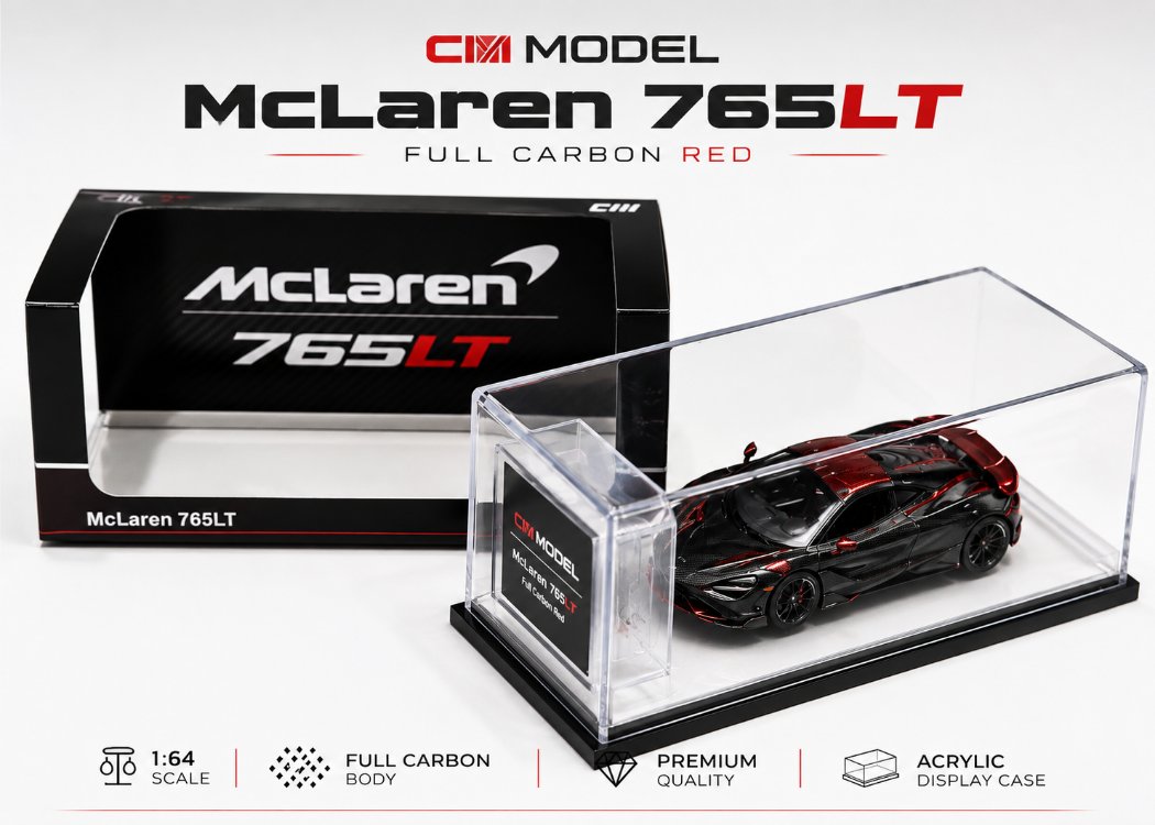CM Model McLaren 765LT Full Carbon Red