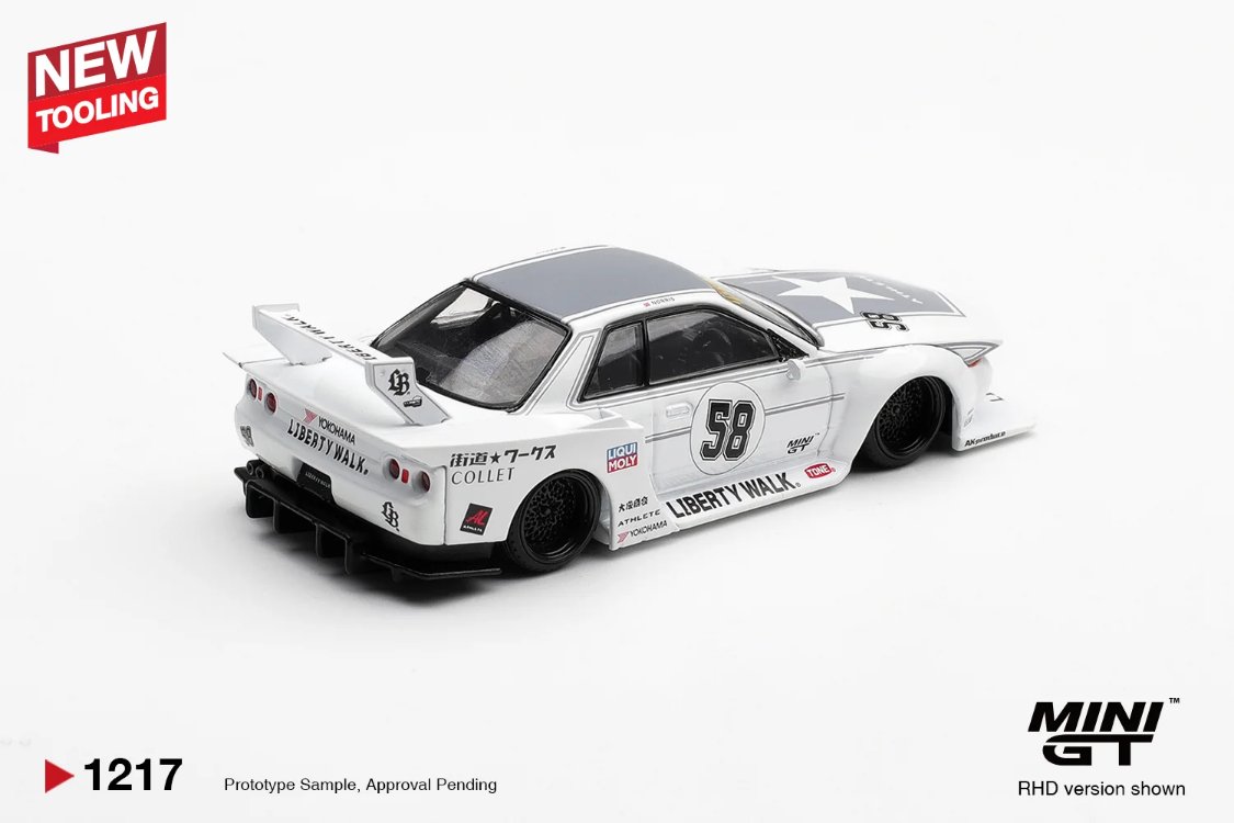 Mini GT LBWK Nissan Skyline GT-R (R32) Kaido Works TAS 2025 MGT01217