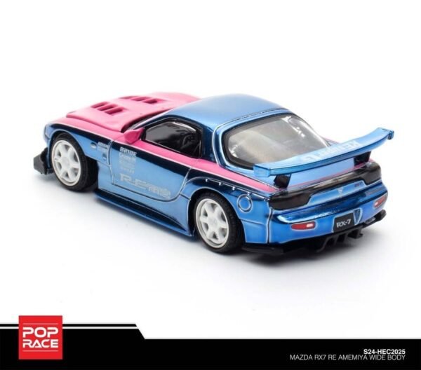 Pop Race Mazda RX7 RE Amemiya WideBody Blue Chrome 2025 Hobby Expo China Special Edition S24-HEC2025