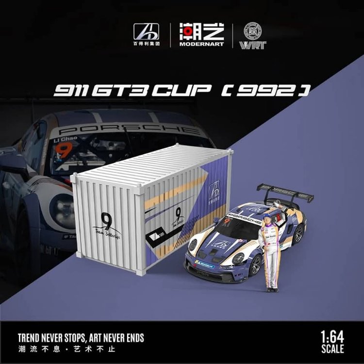 ModernArt Porsche 911 GT3 Cup 9 Baideli Livery Container Set