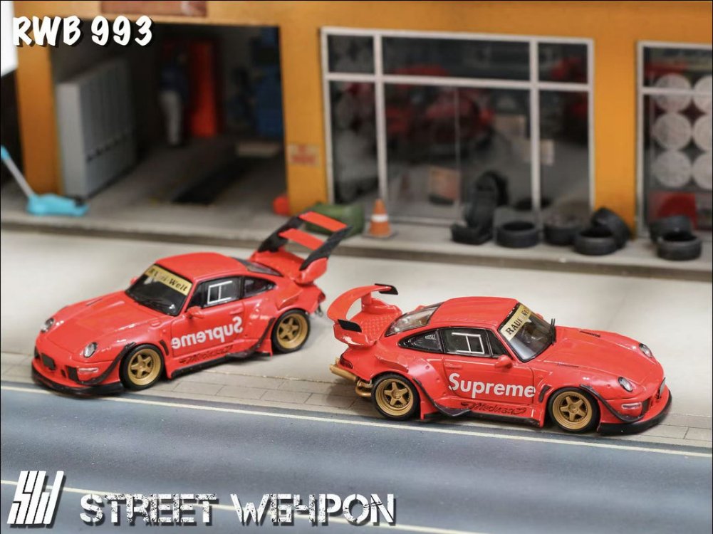 Street Weapon RWB 993 Porsche Supreme Low Tail Red