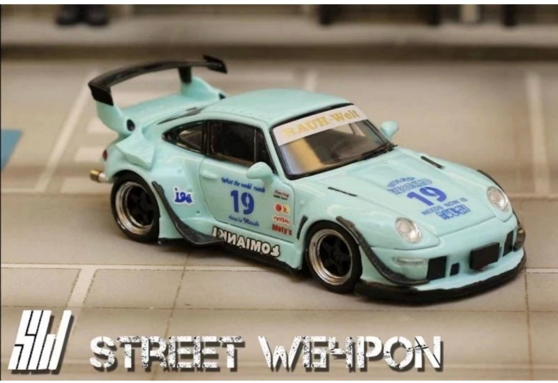 Street Weapon PORSCHE RWB 993 - #19 - Luminous - turquoise -