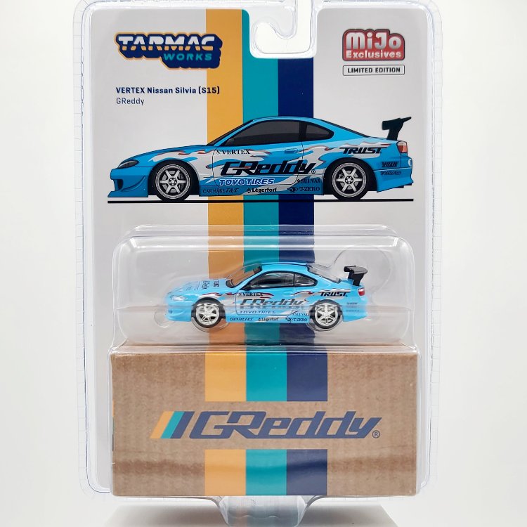 Tarmac Works VERTEX Nissan Silvia S15 GReddy - Mijo Special Edition - GLOBAL64