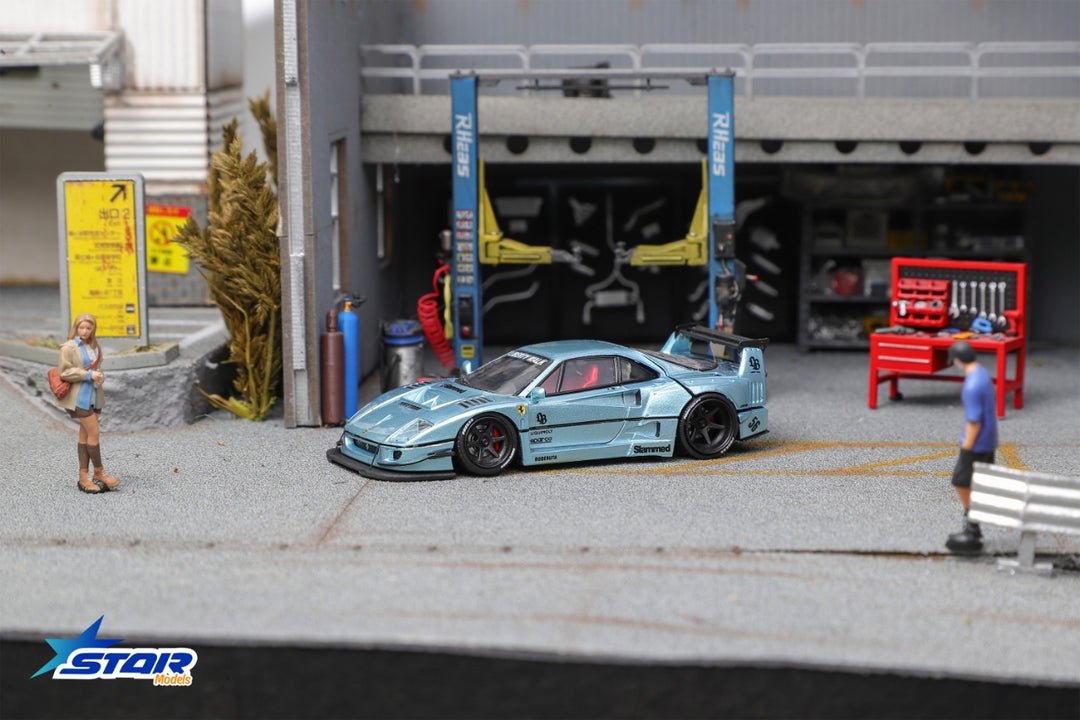 Star Model Ferrari F40 LB-Works Wide-Body Modified Blue