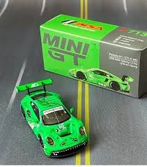 Mini GT 713 Porsche 911 GT3 R #80 GTD AO Racing 2023 IMSA Sebring 12 Hrs