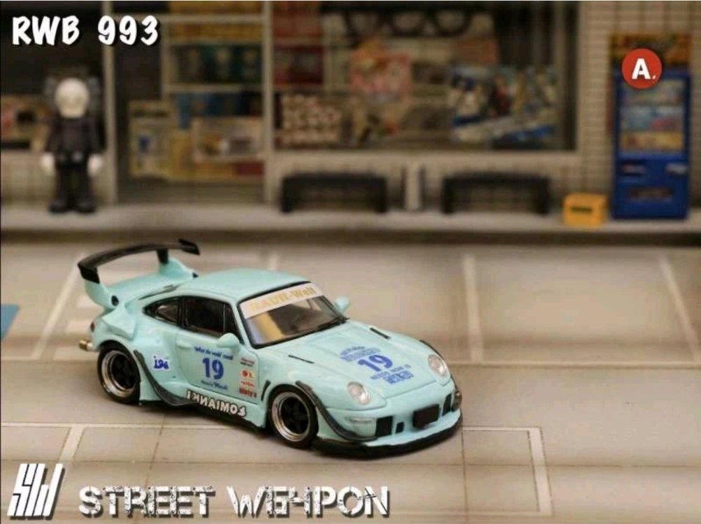 Street Weapon PORSCHE RWB 993 - #19 - Luminous - turquoise -