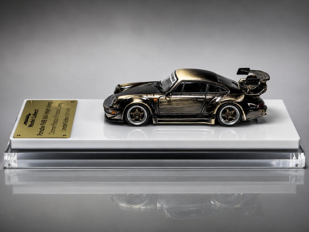 Model Collect Porsche RWB 964 (High Wing) Chrome Bronze Brushed Livery
