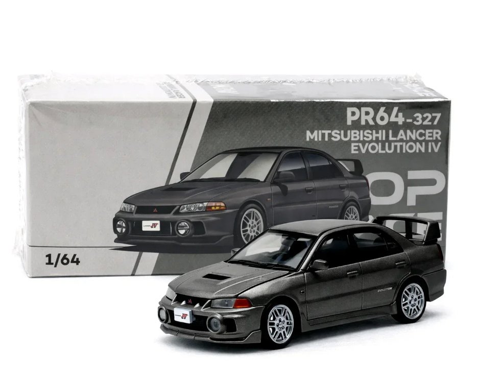 Pop Race Mitsubishi Lancer Evolution IV 1:64 Diecast Model Car – Rally Icon PR64-0327