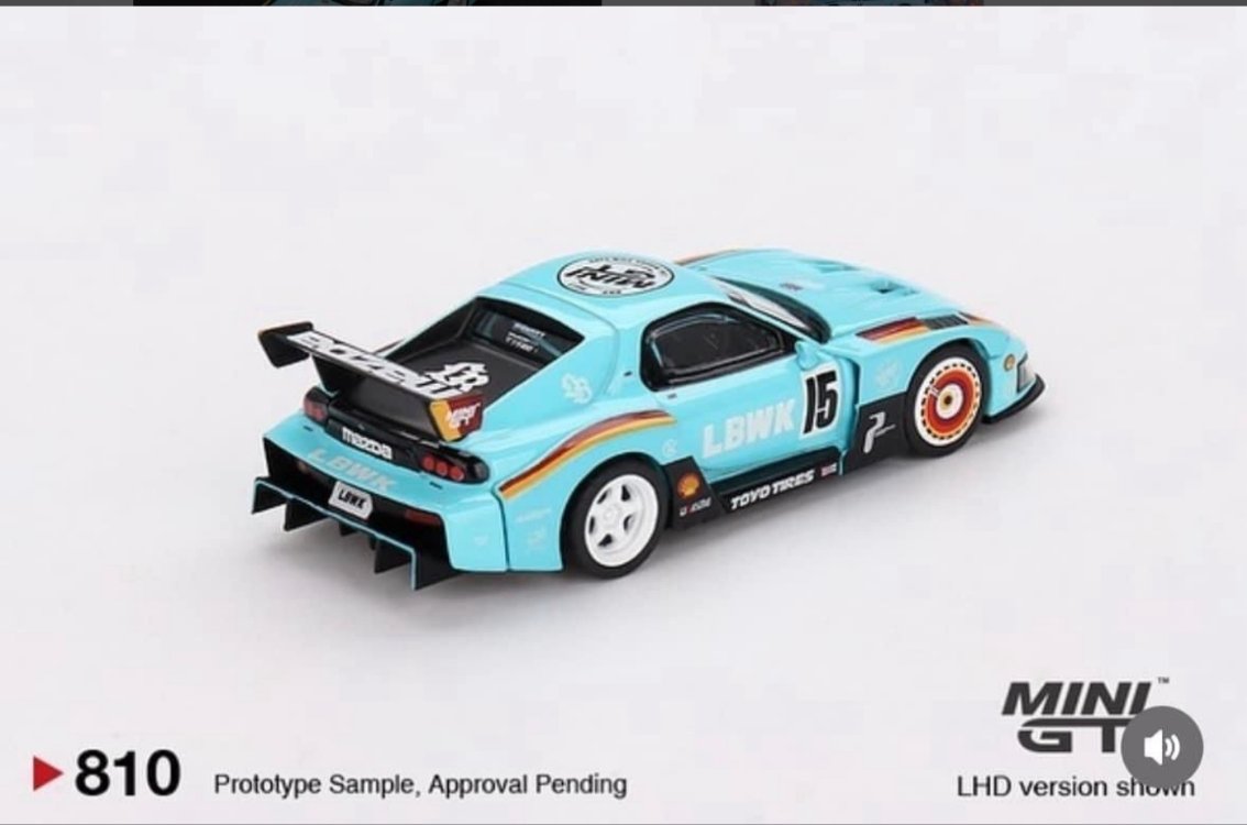 Mini GT 810 Mazda RX-7 LB-Super Silhouette Liberty Walk Europe 2024 Essen Motorshow 2000 Limitli
