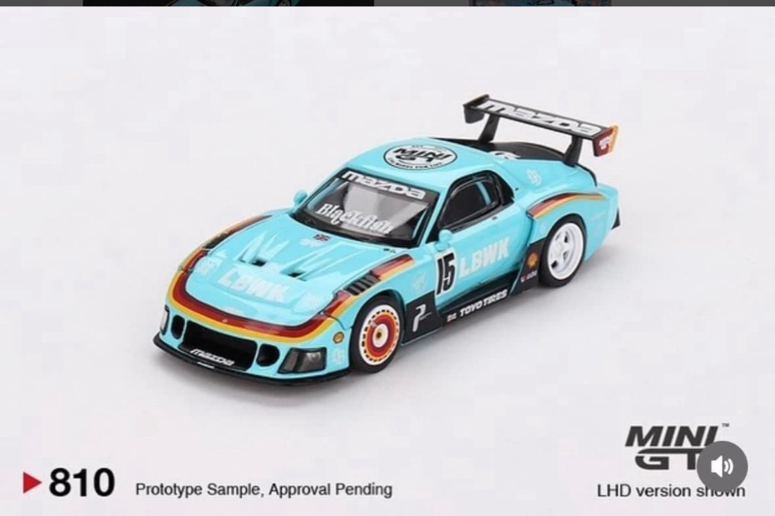 Mini GT 810 Mazda RX-7 LB-Super Silhouette Liberty Walk Europe 2024 Essen Motorshow 2000 Limitli