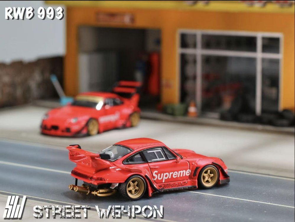 Street Weapon RWB 993 Porsche Supreme Low Tail Red