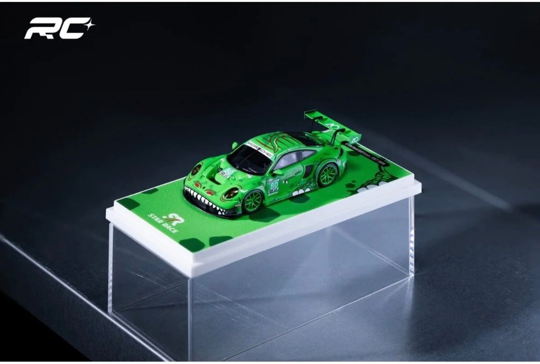 Star Race #80 Porsche 911 GT3 R Tyrannosaurus T-Rex Rexy Green