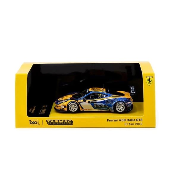 Tarmac Works X iXO Models 1/64 Ferrari 458 Italia GT3 GT Asia 2016 #12 - HOBBY64