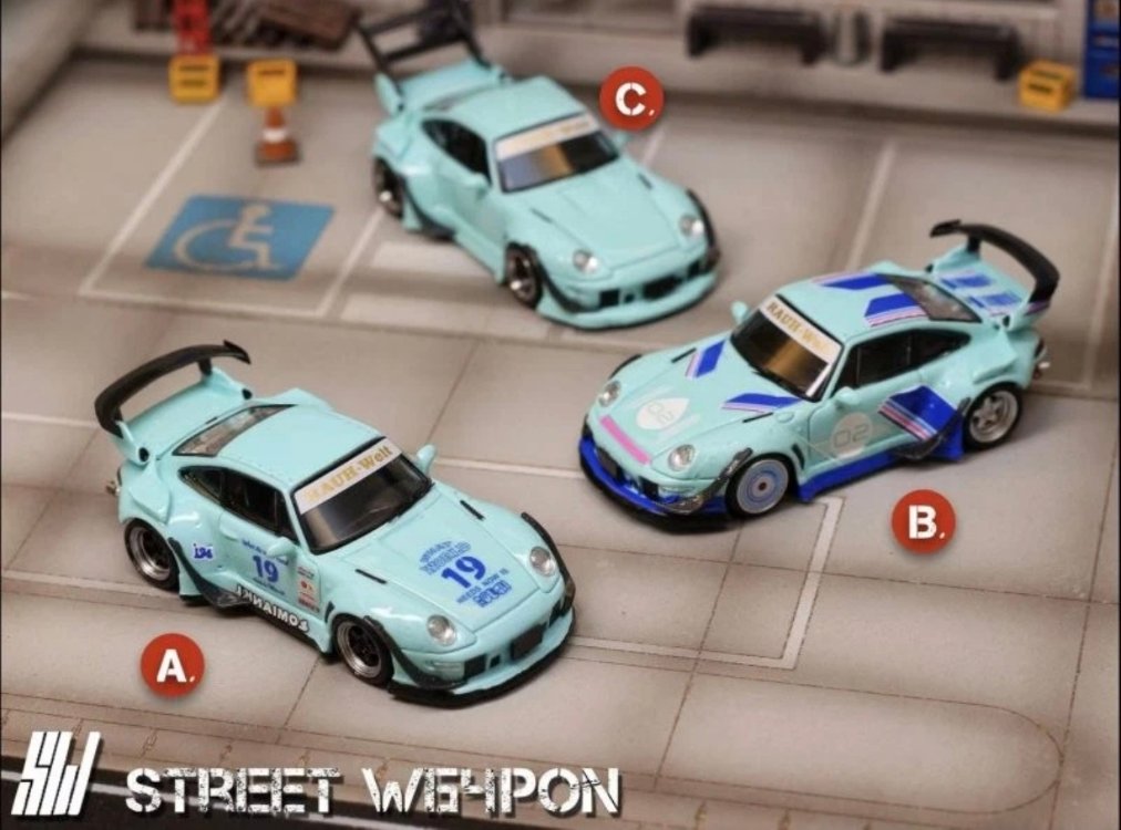 Street Weapon PORSCHE RWB 993 - #02 - Luminous - Turquoise
