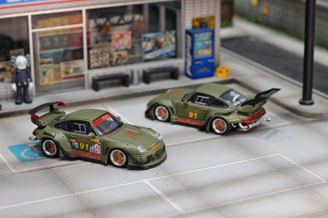 Street Weapon Porsche RWB 993 Matte Green