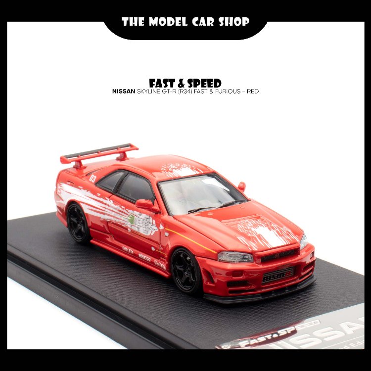 Fast Speed Nissan Skyline GT-R (R34) Fast & Furious - Red