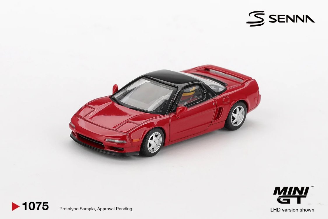 Mini GT Honda NS-X Prototype Midship Sports 1989 Ayrton Senna w/ Figure MGT01075