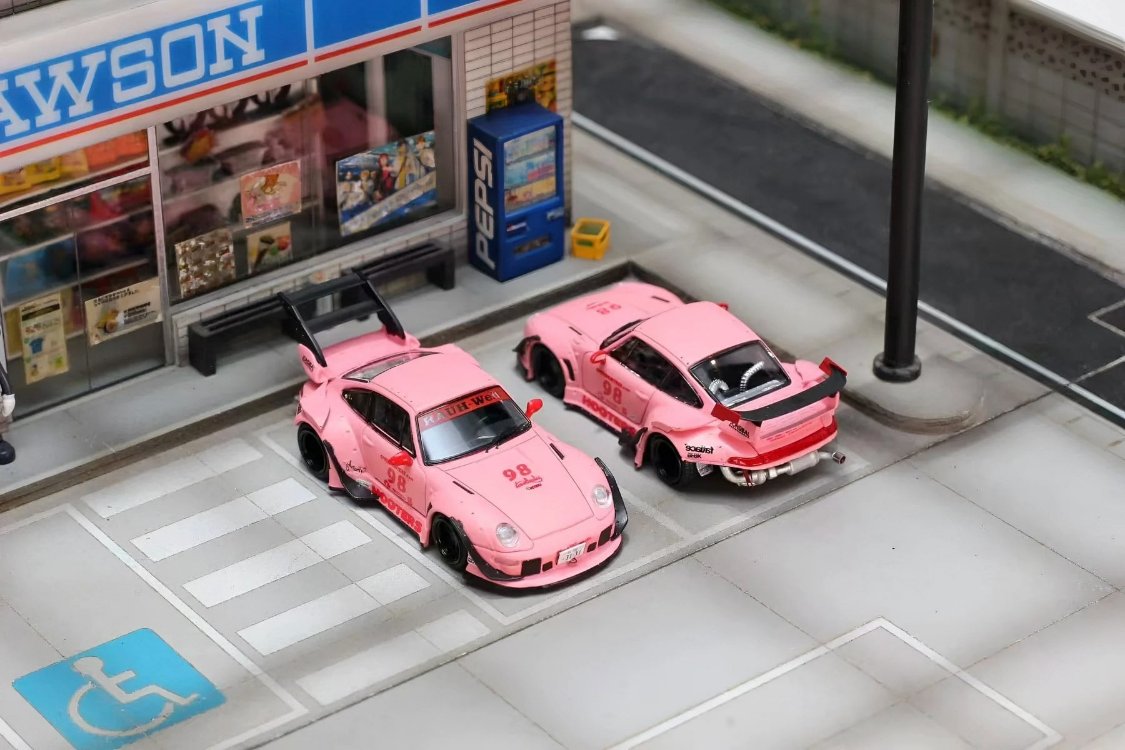 Street Weapon Porsche RWB 993 Pink Low Tail