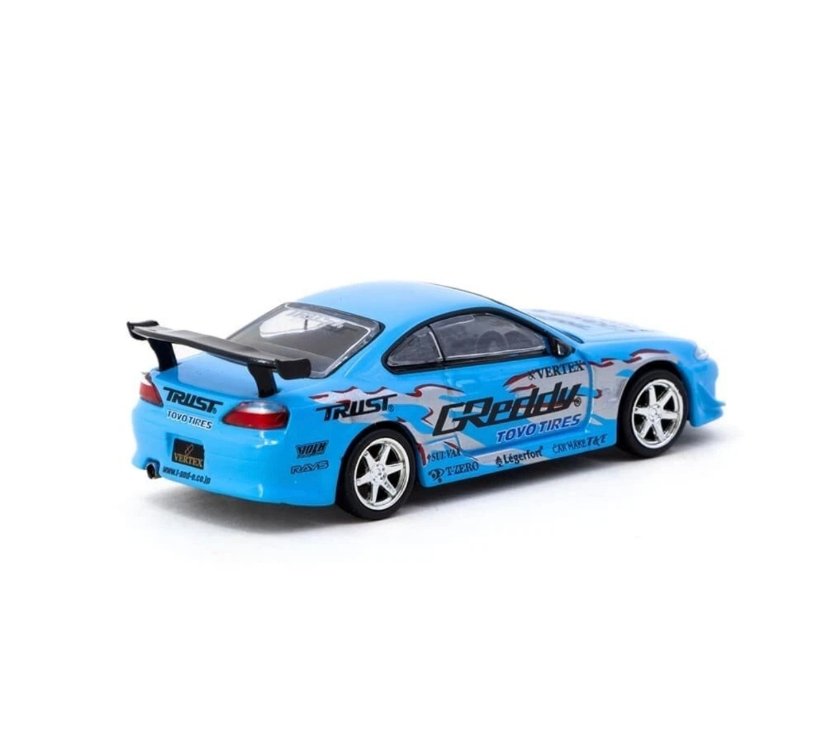 Tarmac Works VERTEX Nissan Silvia S15 GReddy - Mijo Special Edition - GLOBAL64