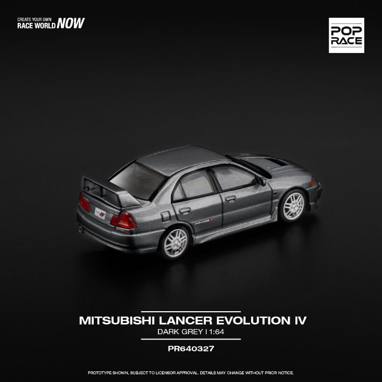 Pop Race Mitsubishi Lancer Evolution IV 1:64 Diecast Model Car – Rally Icon PR64-0327