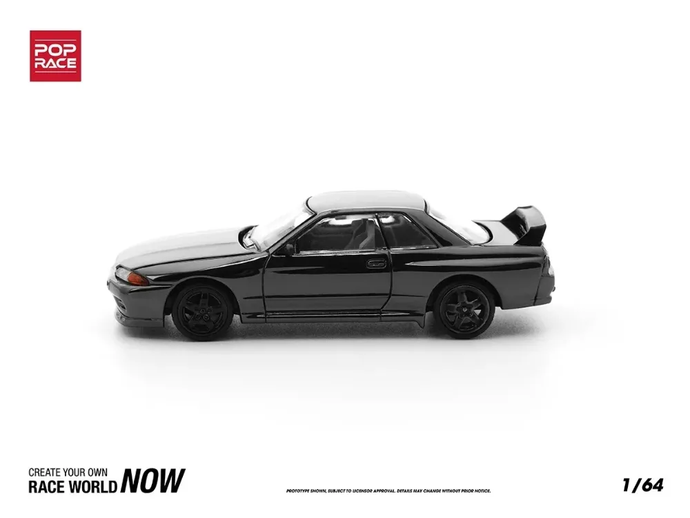 POP RACE PRDC002 SKYLINE GT-R R32 DARK CHROME