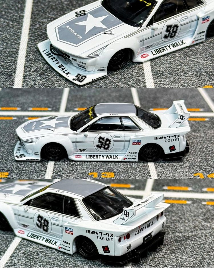 Mini GT LBWK Nissan Skyline GT-R (R32) Kaido Works TAS 2025 MGT01217