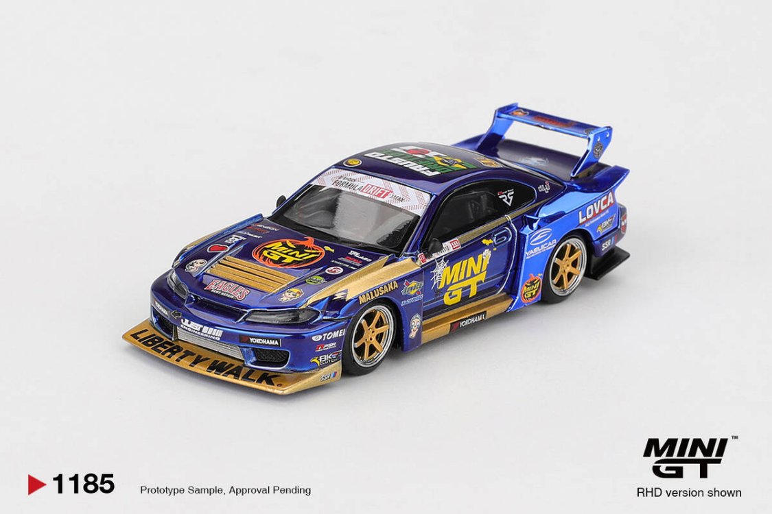 Mini GT 1/64 Nissan LB-Super Silhouette S15 SILVIA Team MINI GT Liberty Walk