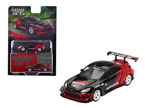 Mini GT 2 li set CHASE Toyota Gr86 Hks Type R Advan #956 Tokyo Auto Salon Zamac