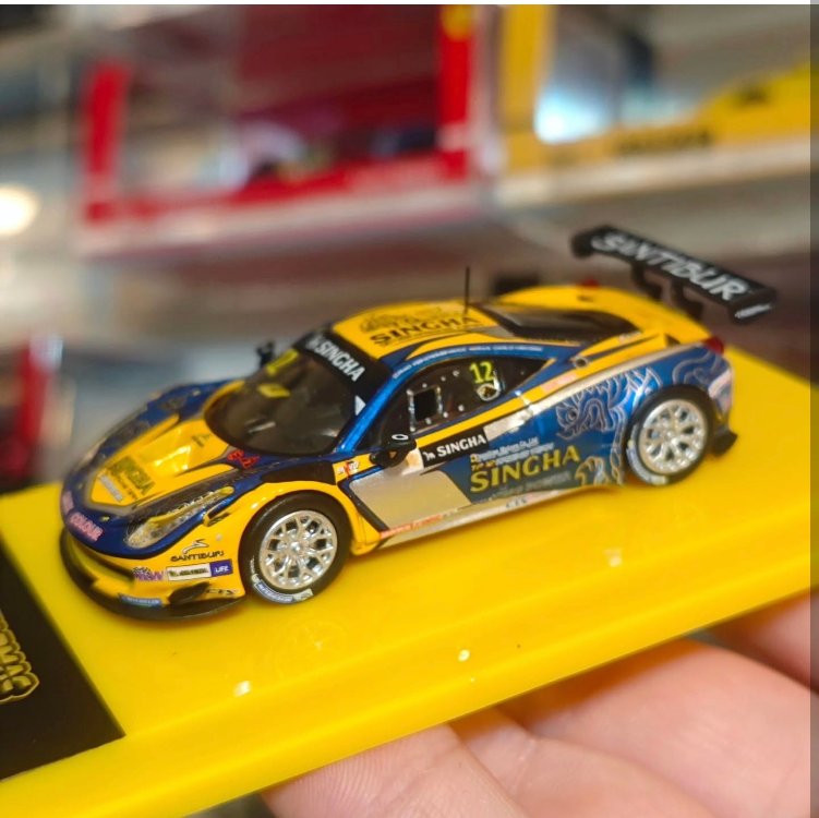 Tarmac Works X iXO Models 1/64 Ferrari 458 Italia GT3 GT Asia 2016 #12 - HOBBY64