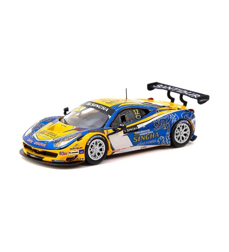 Tarmac Works X iXO Models 1/64 Ferrari 458 Italia GT3 GT Asia 2016 #12 - HOBBY64