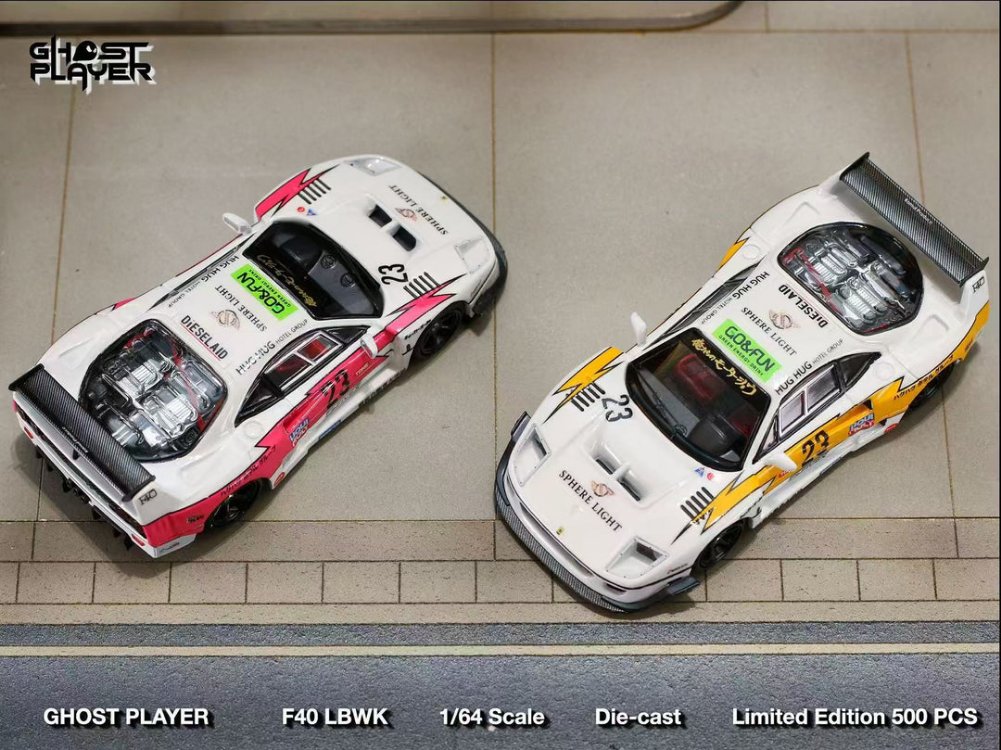Ghost Player LBWK Ferrari F40 Flash Livery Pink Flash