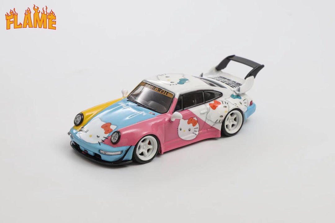Flame Model Porsche RWB 964 Hello Kitty Livery