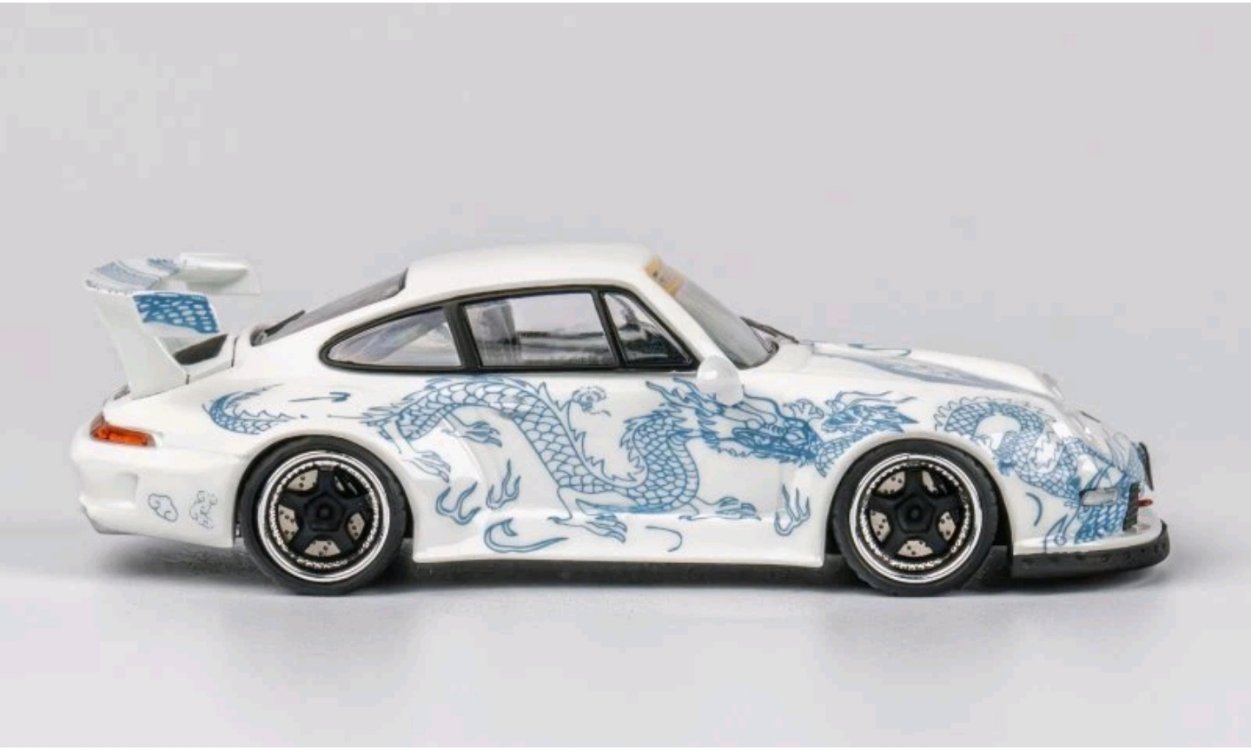 TPC PORSCHE 911 RWB 993 Luminous effect Dragon white