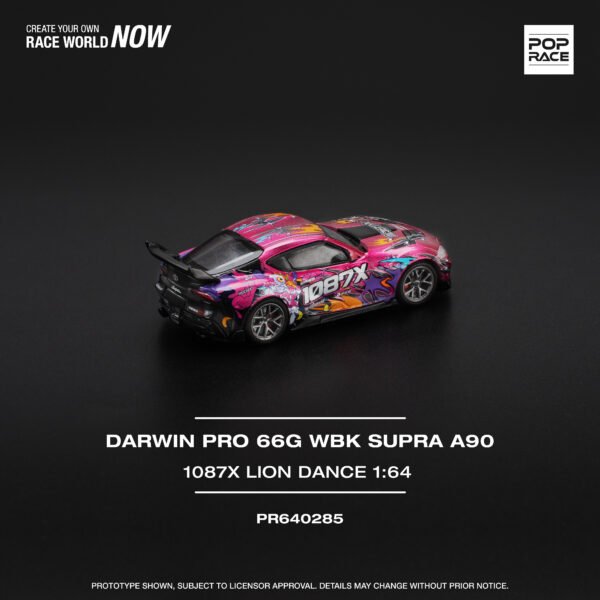 Pop Race 1/64 Darwin Pro 66G Wbk Supra A90 1087X Lion Dance PR64-0285