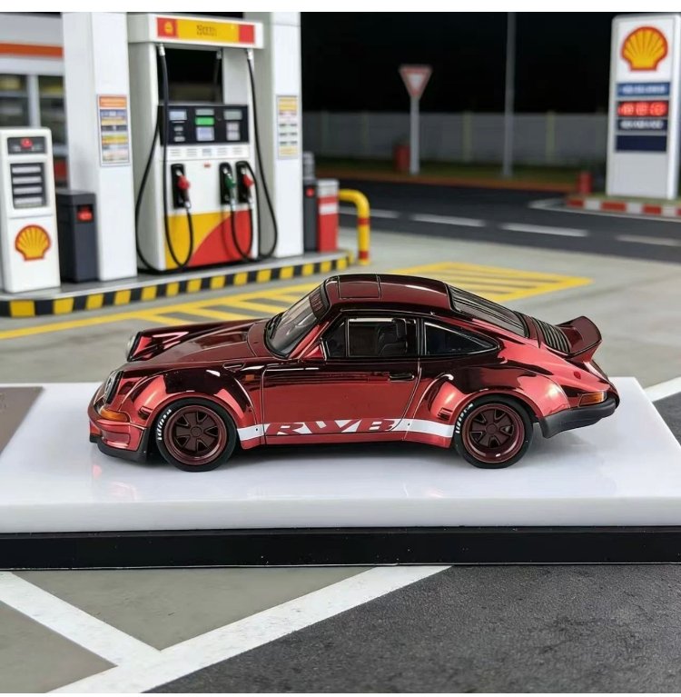 Model Collect Red Porsche Rauh-Welt RWB 930 Alloy Diecast Sport Vehicle Model Car