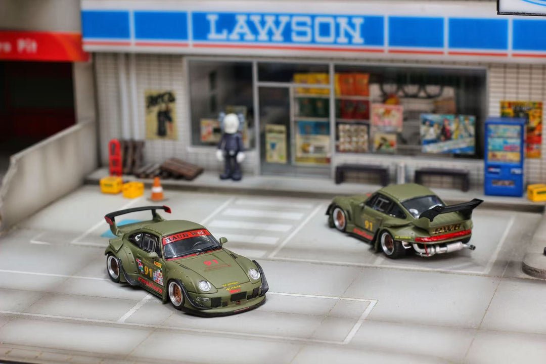 Street Weapon Porsche RWB 993 Matte Green