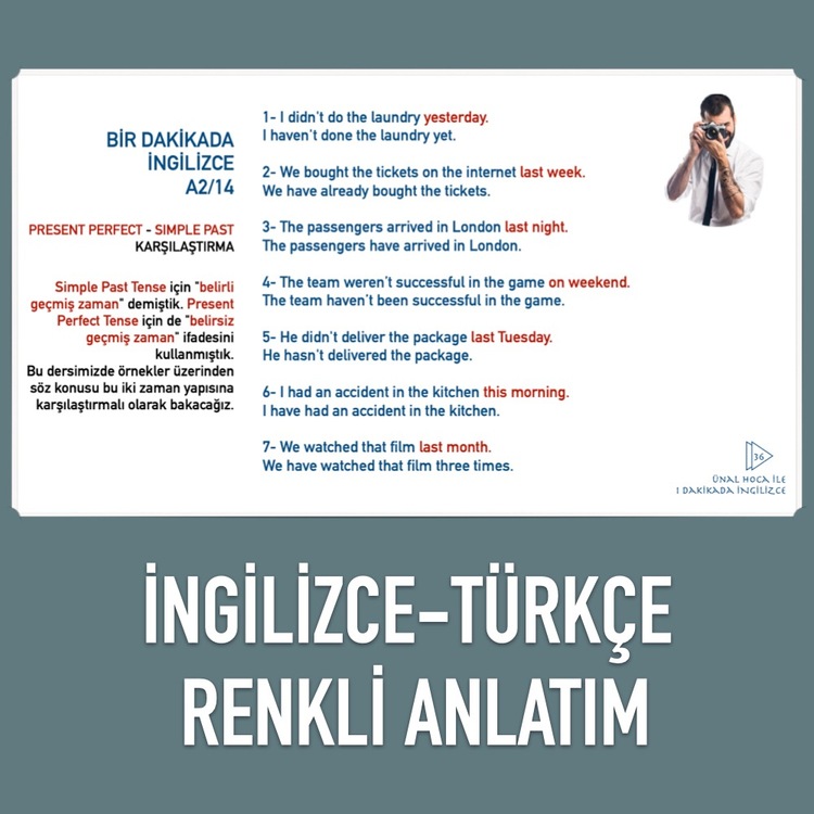 A2 - DERS KİTABI - BİR DAKİKADA İNGİLİZCE