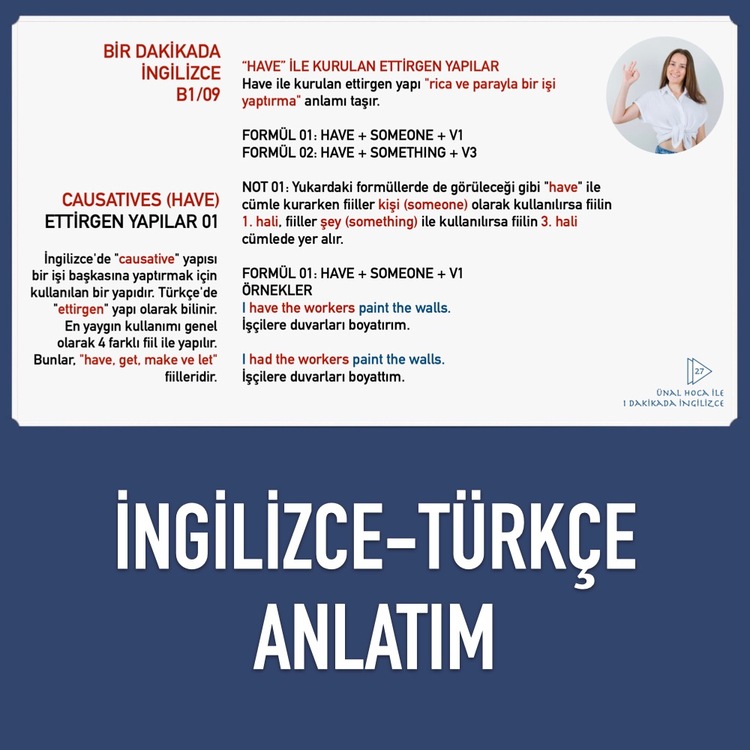 B1 - BİR DAKİKADA İNGİLİZCE EĞİTİM SETİ