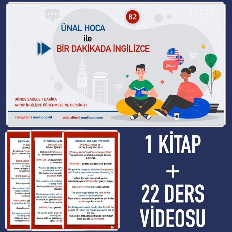 B2 - BİR DAKİKADA İNGİLİZE EĞİTİM SETİ