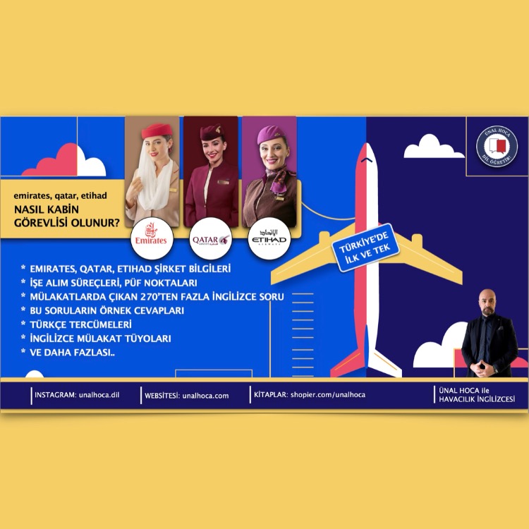 KİTAP - EMIRATES, QATAR, ETIHAD: NASIL KABİN GÖREVLİSİ OLUNUR?
