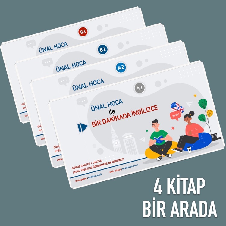 A1+A2+B1+B2 - DERS KİTAPLARI - BİR DAKİKADA İNGİLİZCE