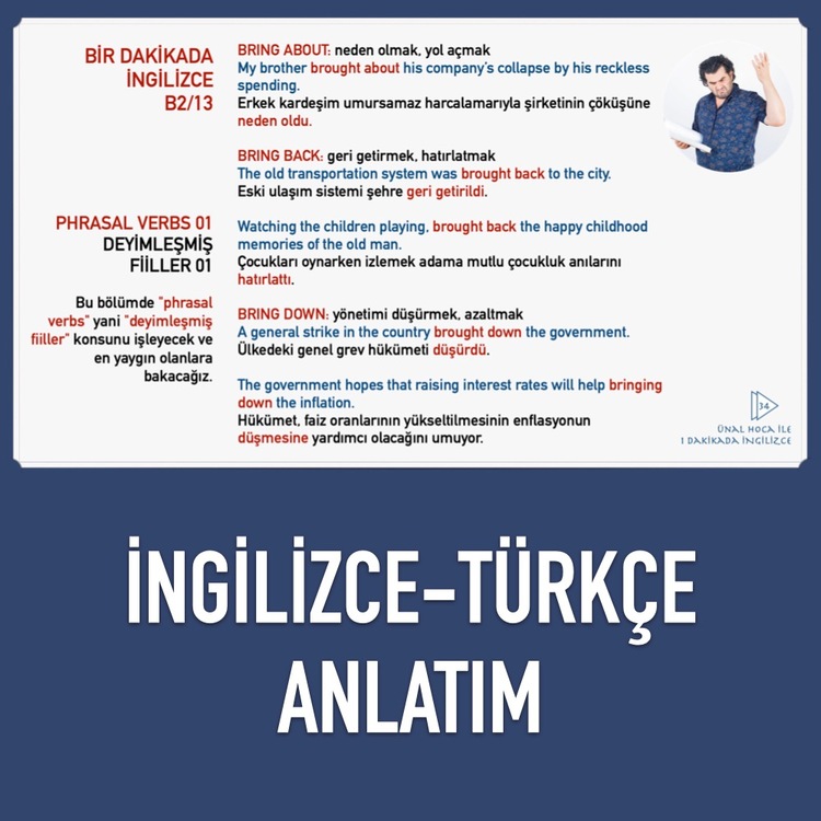 B2 - BİR DAKİKADA İNGİLİZE EĞİTİM SETİ