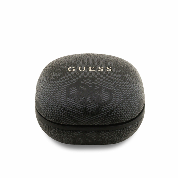 Guess Orjinal Lisanslı PU 4G Desenli Klasik Metal Yazı Logolu TWS Kulak İçi Bluetooth Kulaklık