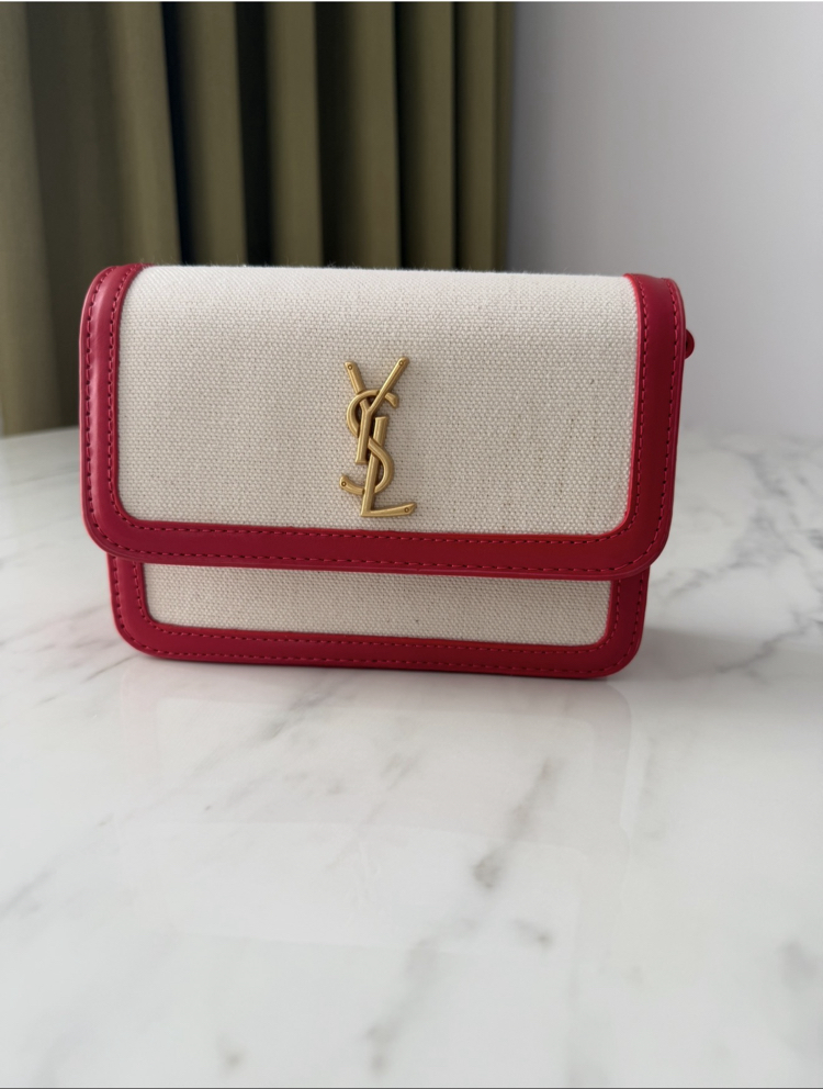 YSL Sunset Canvas Crossbody Bag